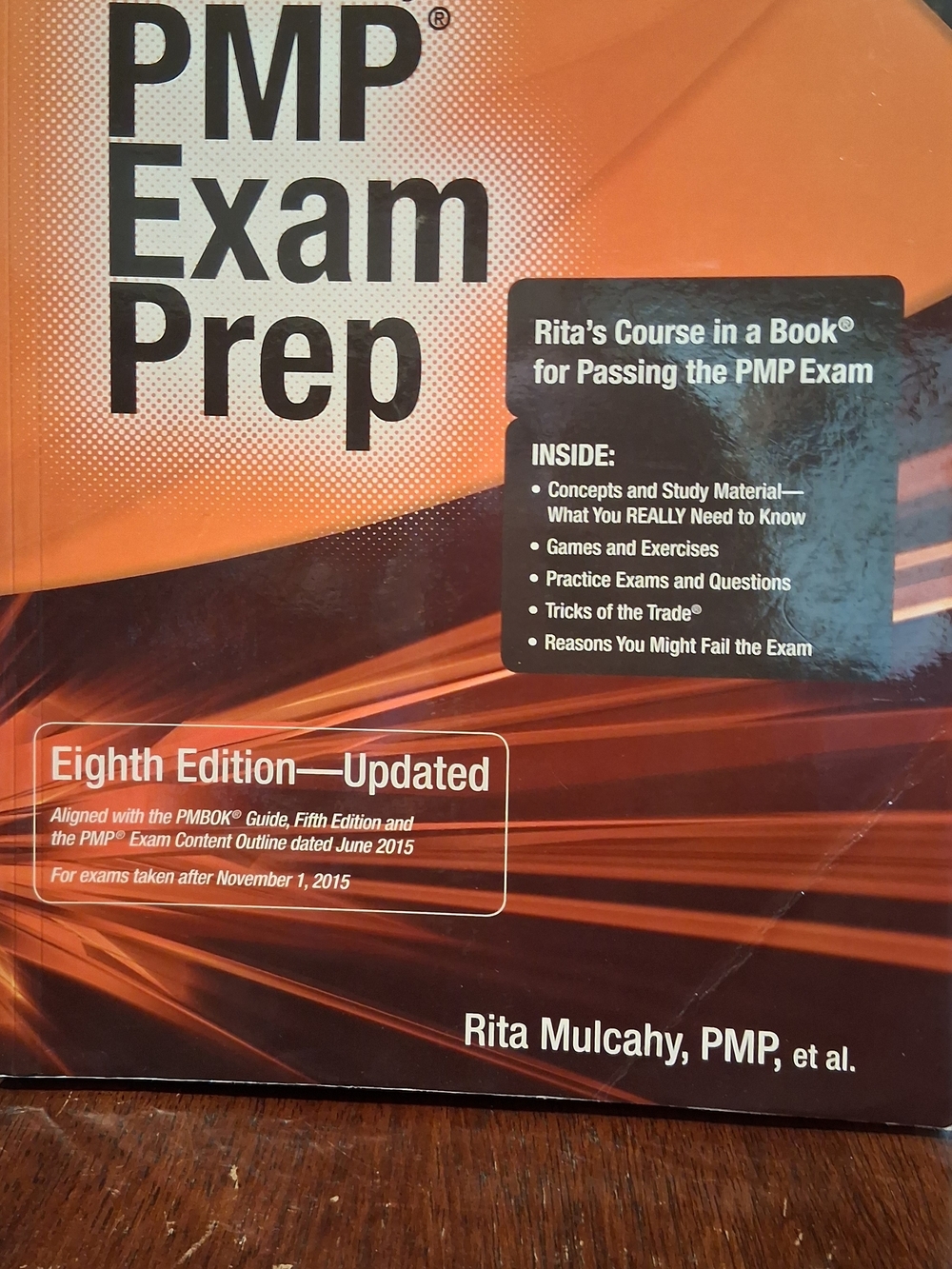 PMP Exam Prep by Rita Mulcahy - Orange Cover